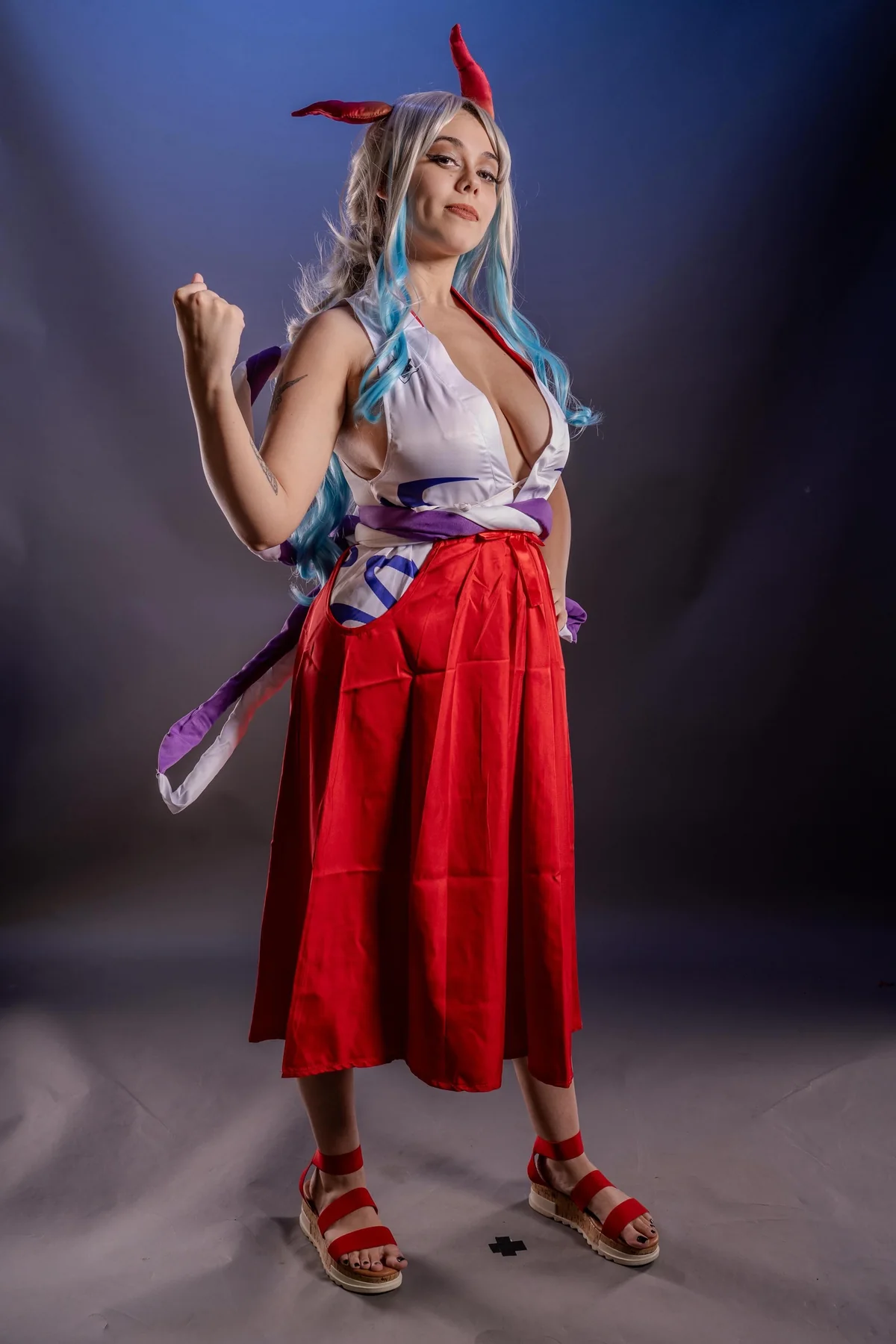 Professional cosplay studio portrait
