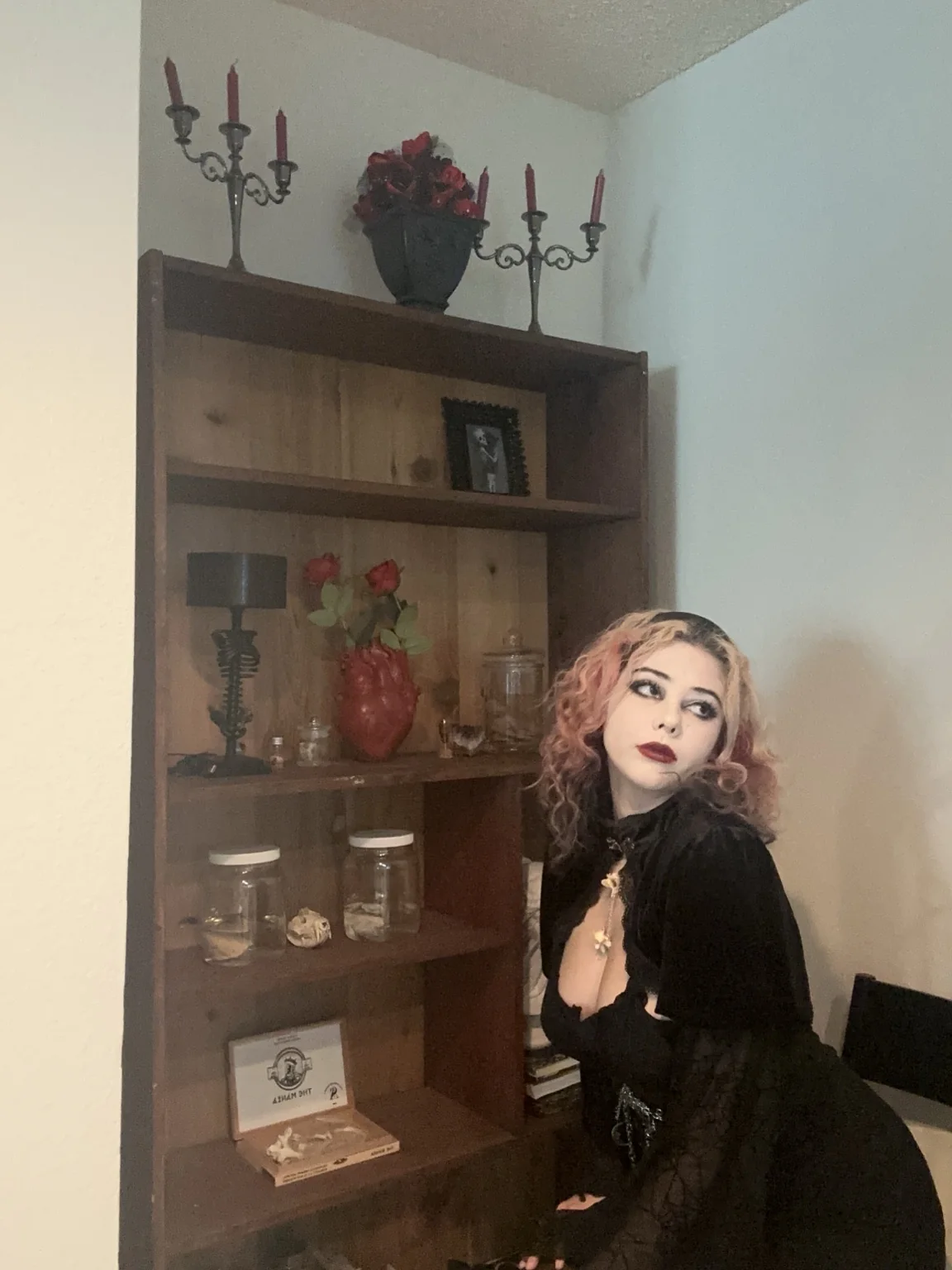 Witchy gothic lifestyle portrait